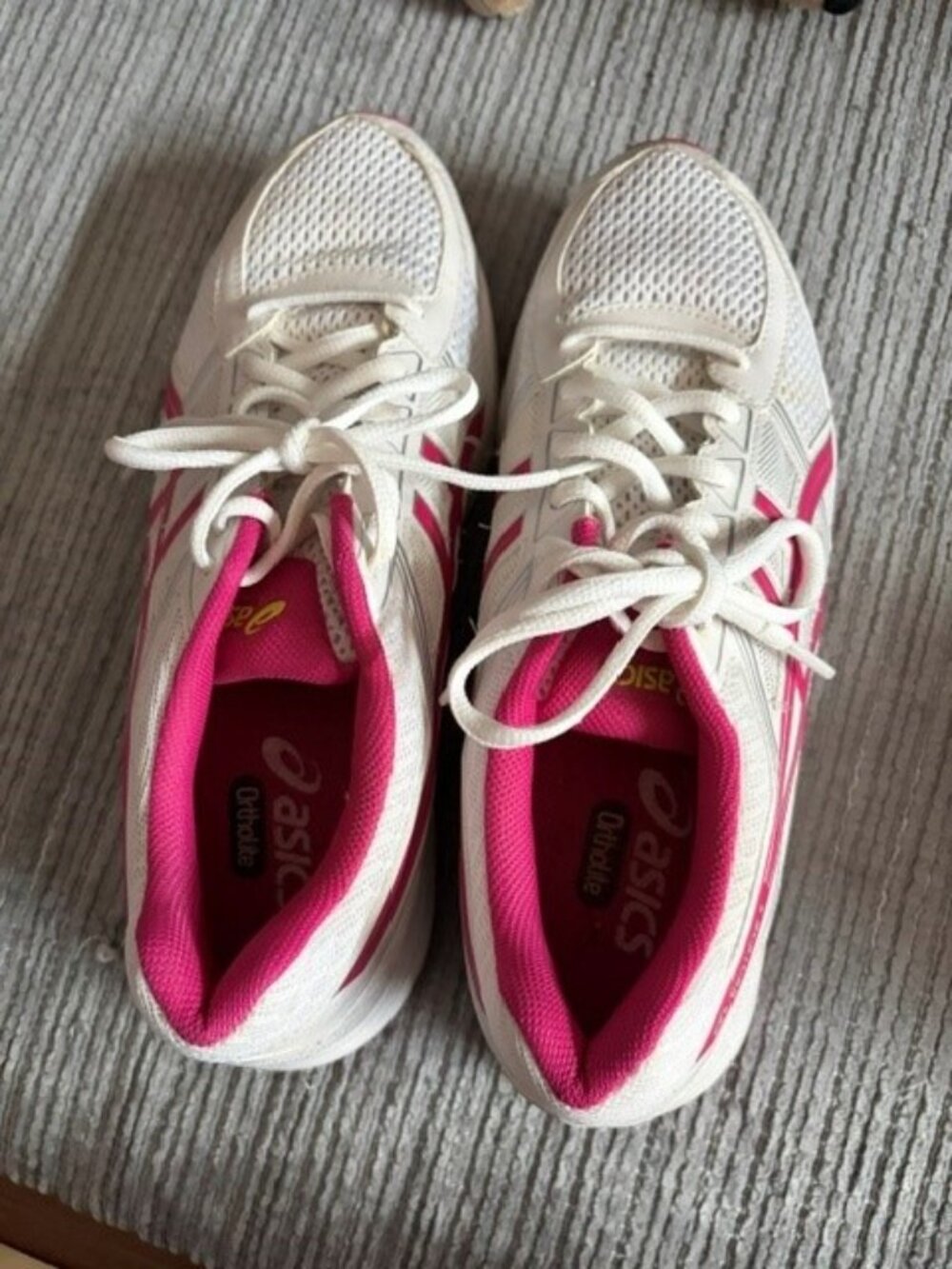 Size 9.5 - ASICS GEL-Contend 4 Gray NEW! Hot Pink and White
